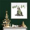 Woodland Christmas IV by Victoria Borges 22-in. W x 22-in. H. Canvas Wall Art Print Framed in Grey
